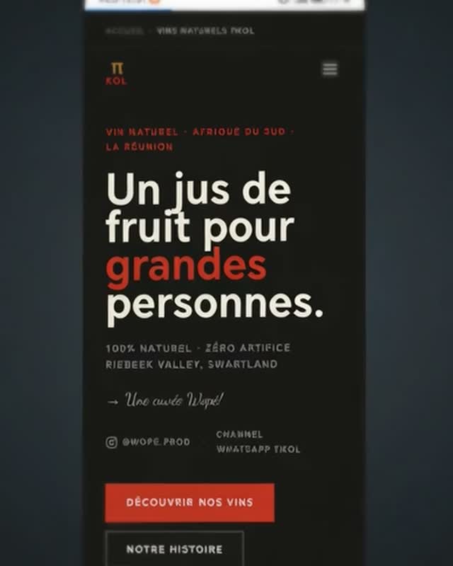 🚀pikol.re est EN LIGNE ! Le site des bons vins naturels mad