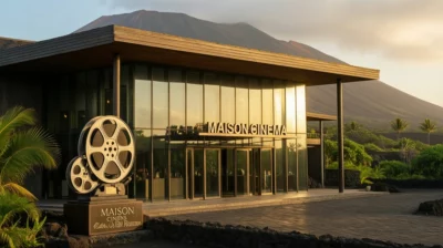 Maison du Cinema Reunion MCJV building facade exterior view